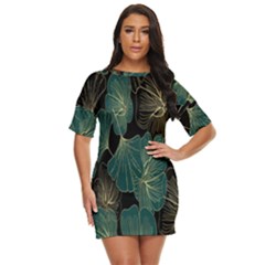 Leaves Just Threw It On Dress by nateshop