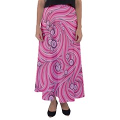 Pattern-dsign Flared Maxi Skirt by nateshop