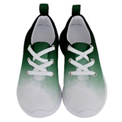 Watercolor-green White Running Shoes by nateshop