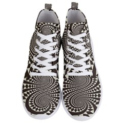 Retro-form-shape-abstract Men s Lightweight High Top Sneakers