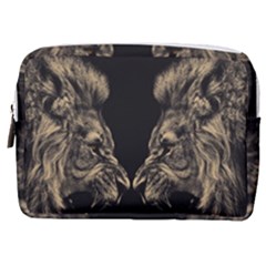 Animalsangry Male Lions Conflict Make Up Pouch (medium) by Jancukart