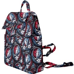 Grateful Dead Pattern Buckle Everyday Backpack by Jancukart