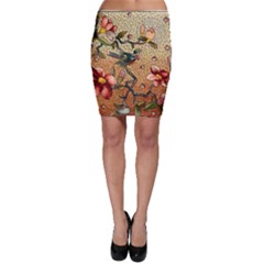 Flower Cubism Mosaic Vintage Bodycon Skirt by Jancukart