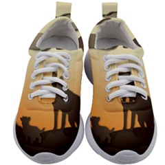 Vectors Painting Wolves Nature Forest Kids Athletic Shoes by Amaryn4rt