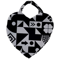 Abstract Art Artistic Artwork Giant Heart Shaped Tote