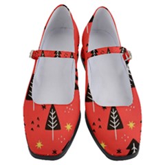 Christmas Christmas Tree Pattern Women s Mary Jane Shoes by Amaryn4rt