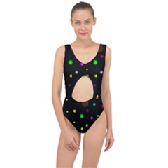 Stars Seamless Pattern Celebration Center Cut Out Swimsuit by Amaryn4rt