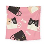 Cat Pattern Backgroundpet Square Tapestry (Small)