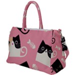 Cat Pattern Backgroundpet Duffel Travel Bag