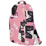 Cat Pattern Backgroundpet Double Compartment Backpack