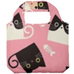 Cat Pattern Backgroundpet Foldable Grocery Recycle Bag