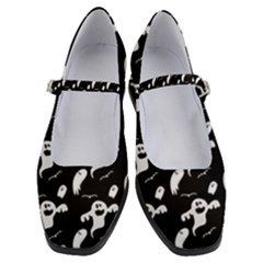 Halloween Background Ghost Pattern Women s Mary Jane Shoes by Amaryn4rt