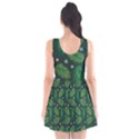 Leaves Snowflake Pattern Holiday Scoop Neck Skater Dress View2