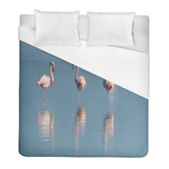 Flamingo Birds Plumage Sea Water Duvet Cover (full/ Double Size) by artworkshop