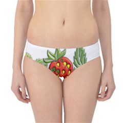 Strawberries Berry Strawberry Leaves Hipster Bikini Bottoms by Wegoenart
