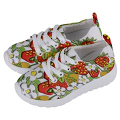 Strawberries Berry Strawberry Leaves Kids  Lightweight Sports Shoes by Wegoenart