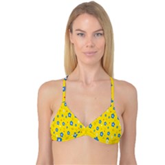  Flowers Spring Reversible Tri Bikini Top by artworkshop