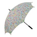 Flowery Floral Abstract Decorative Ornamental Golf Umbrellas View2