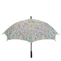 Flowery Floral Abstract Decorative Ornamental Golf Umbrellas View3