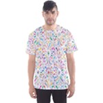 Flowery Floral Abstract Decorative Ornamental Men s Sport Mesh Tee