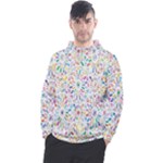 Flowery Floral Abstract Decorative Ornamental Men s Pullover Hoodie