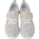 Flowery Floral Abstract Decorative Ornamental Men s Velcro Strap Shoes