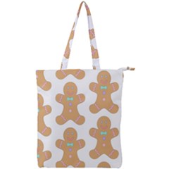 Happy Birthday Pattern Christmas Biscuits Pastries Double Zip Up Tote Bag by artworkshop