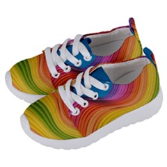  Rainbow Pattern Lines Kids  Lightweight Sports Shoes by artworkshop