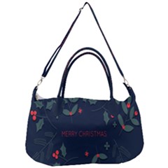 Merry Christmas Holiday Pattern  Removal Strap Handbag by artworkshop