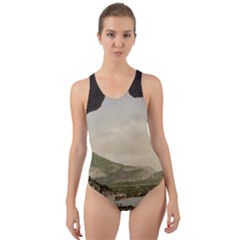 Ponale Road, Garda, Italy  Cut-out Back One Piece Swimsuit by ConteMonfrey