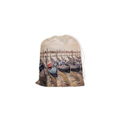 Black Several Boats - Colorful Italy  Drawstring Pouch (xs) by ConteMonfrey