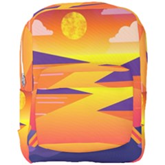 Sunset Lake Forest Hills Camp Full Print Backpack by Wegoenart
