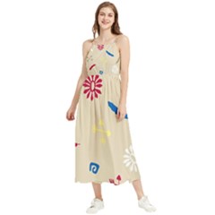 Pattern-star Moca Boho Sleeveless Summer Dress