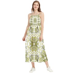 Background Pattern Texture Design Boho Sleeveless Summer Dress by Wegoenart