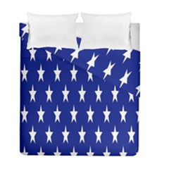 Banner-star Blue Duvet Cover Double Side (full/ Double Size) by nateshop