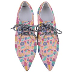 Ice-cream Pointed Oxford Shoes by nateshop