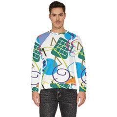 Abstract Pattern Men s Fleece Sweatshirt by Wegoenart