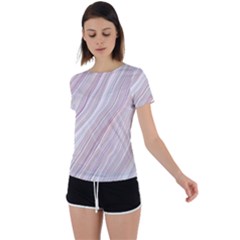 Illustration Marble Texture Marble Painting Stone Back Circle Cutout Sports Tee