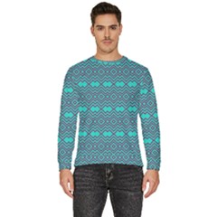 Chevron Zigzag Pattern Men s Fleece Sweatshirt by Wegoenart