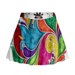 Im Fourth Dimension Colour 30 Mini Flare Skirt by imanmulyana