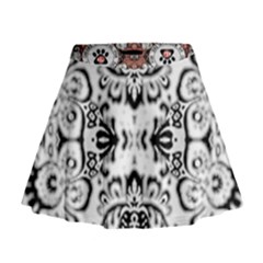 Im Fourth Dimension Black White 57 Mini Flare Skirt by imanmulyana