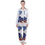 IM Fourth Dimension Colour 59 Satin Long Sleeve Pajamas Set