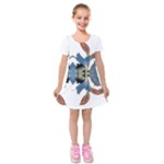 IM Fourth Dimension Colour 60 Kids  Short Sleeve Velvet Dress