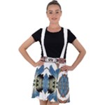 IM Fourth Dimension Colour 60 Velvet Suspender Skater Skirt