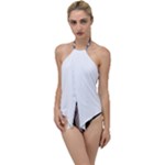 IM Fourth Dimension Black White 61 Go with the Flow One Piece Swimsuit