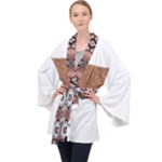 IM Fourth Dimension Colour 62 Long Sleeve Velvet Kimono 