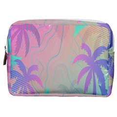 Palm-trees Make Up Pouch (medium) by nateshop