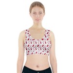 Christmas Template Advent Cap Sports Bra With Pocket