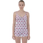 Christmas Template Advent Cap Tie Front Two Piece Tankini