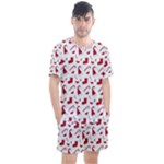 Christmas Template Advent Cap Men s Mesh Tee and Shorts Set